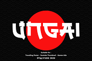 UNGAI - Japanese Font, a Font by tokokoo (Thumbnail 1 of 15)