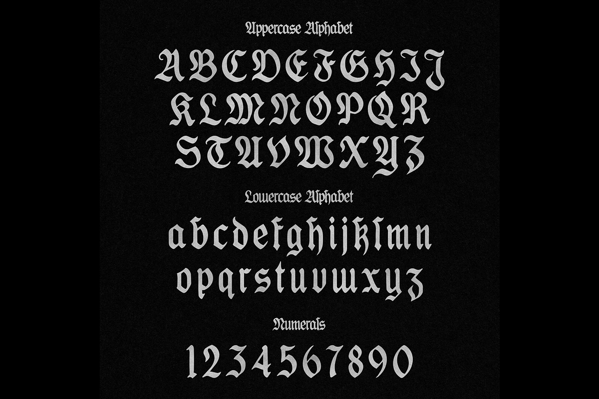 Plague Blackletter Font, a Blackletter Font by Tom Gordon Design (Photo 3 of 4)