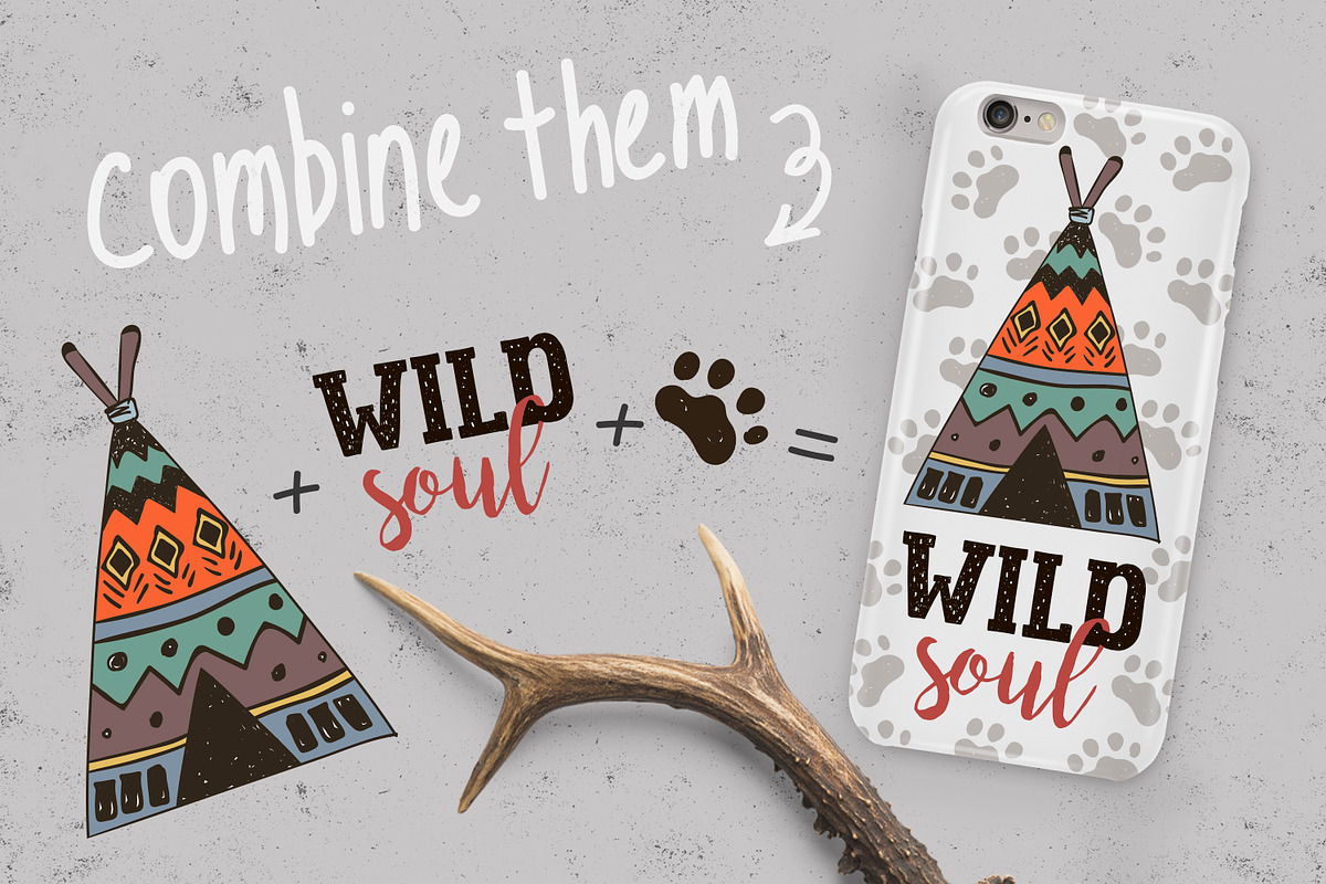 Wild West graphic collection, an Illustration by EkaterinaKiriy (Photo 5 of 7)
