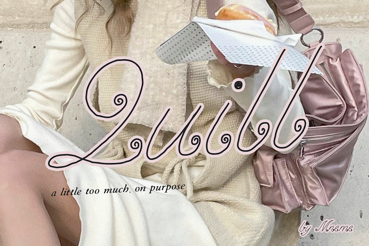 Quill - Elegant Script Font, a Script Font by Mneme (Photo 1 of 8)