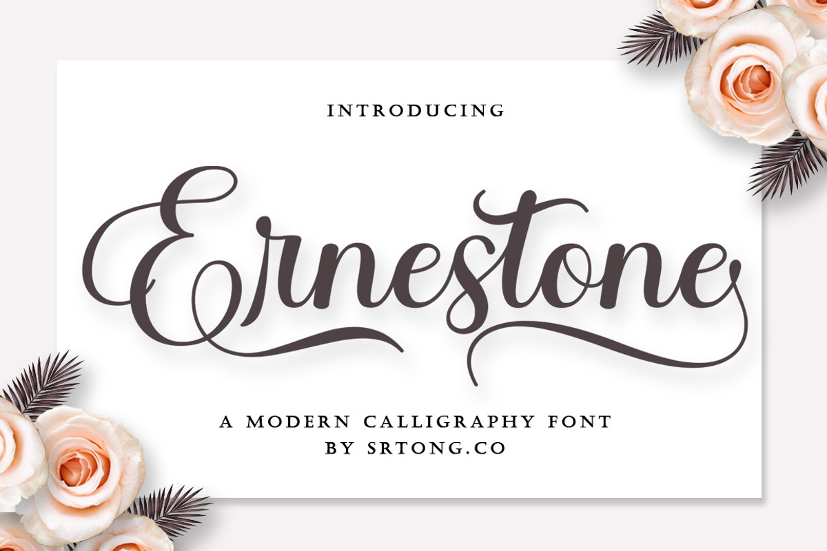 Ernestone Script, a Script Font by Strong.co (Photo 1 of 14)