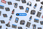 Podcast 3D Icons, an Object 3D Model by Rakata Studio (Thumbnail 5 of 7)