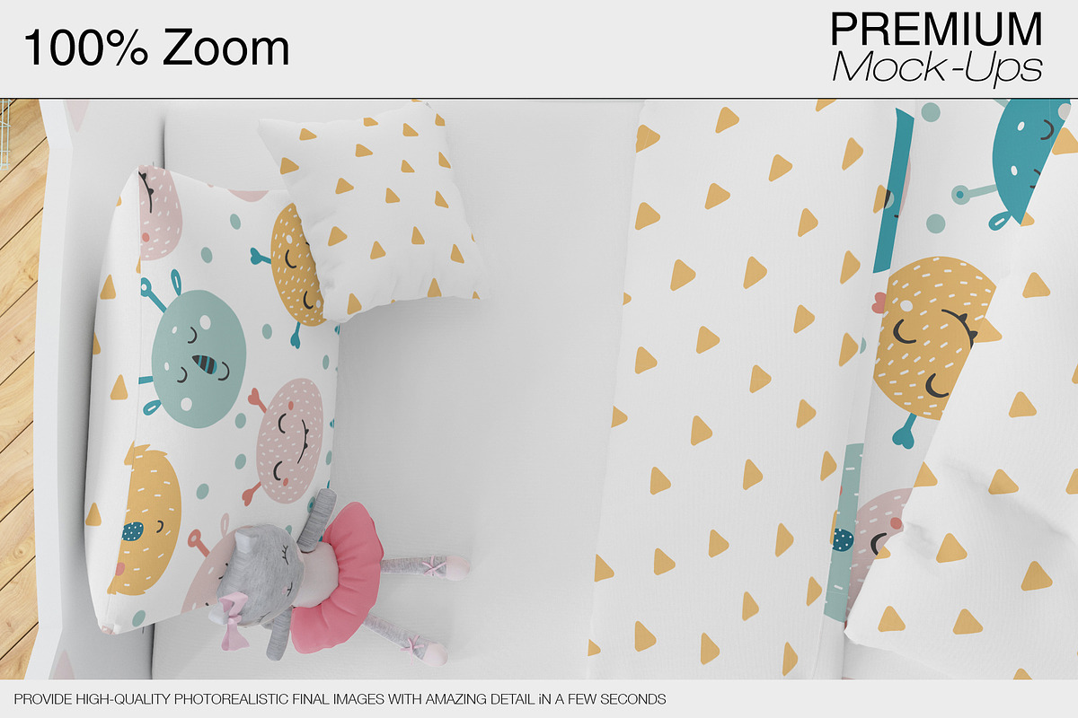 Nursery Bedding, Frame & Wall Mockup, a Household Mockup by mock-ups (Photo 14 of 23)