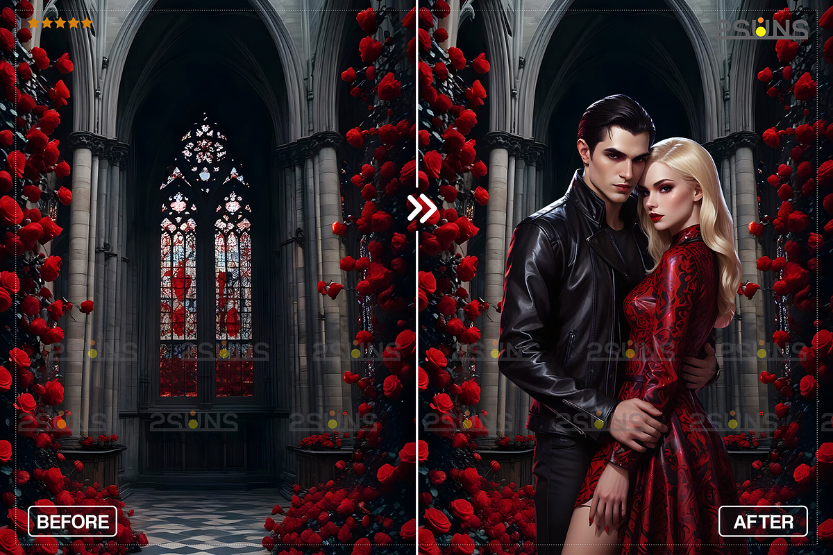 Halloween overlays, Vampire backdrop, an Object Graphic by 2SUNS