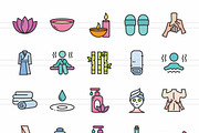 Spa Filled Line Icons, an Icon by IconBunny (Thumbnail 2 of 2)