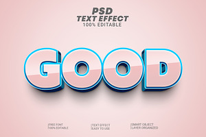 Good 3d Text Effect Style