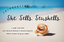 She Sells Seashells Cursive Font