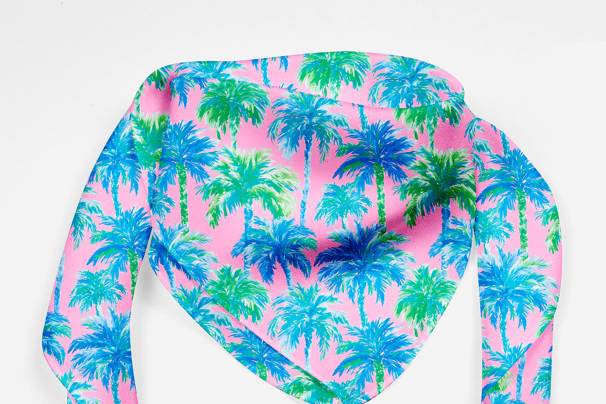 Seamless Preppy Palm Tree Patterns, a Pattern Graphic by The Preppy Artist