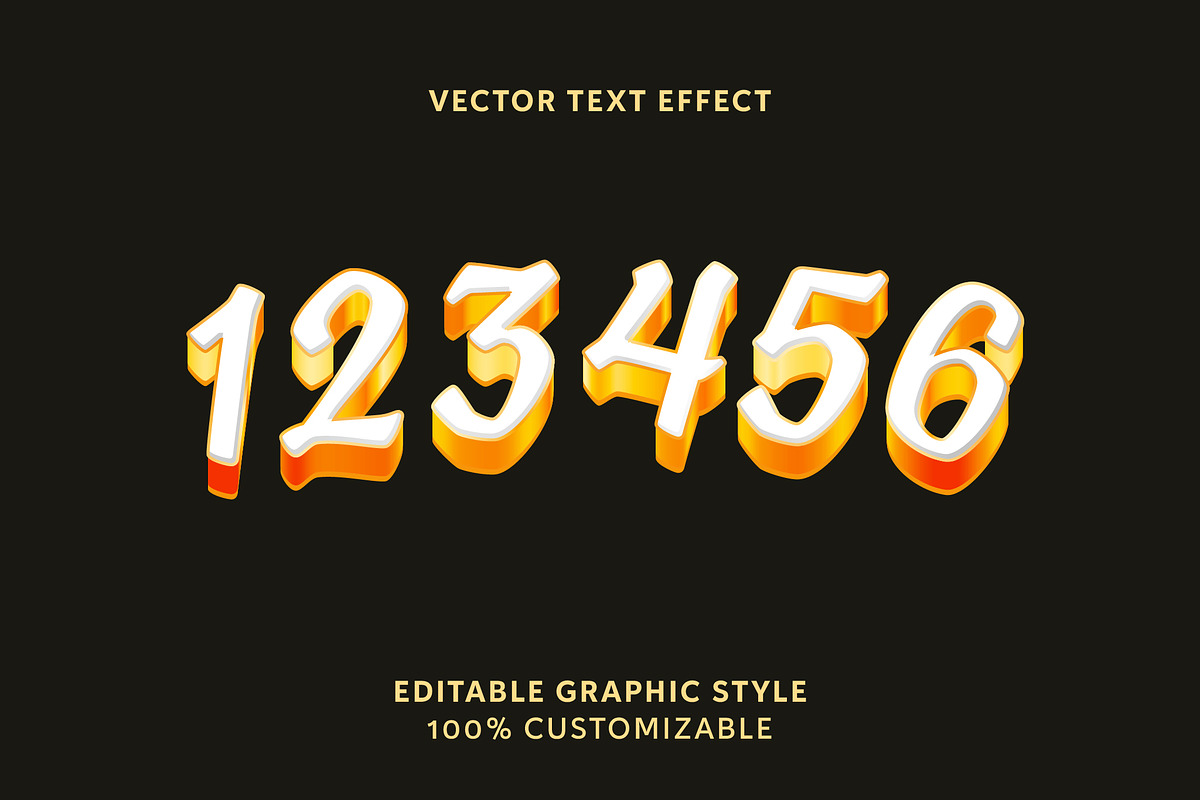 Gold Elegant 3D Script Text Effect preview 2