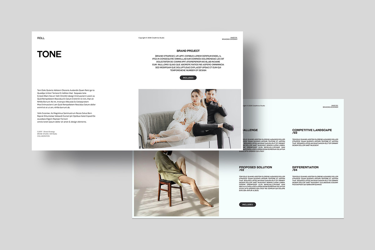 ROLL | Brand Strategy, a Presentation Template by creathrivestudio (Photo 12 of 13)