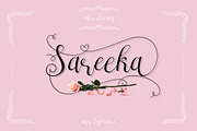 Sareeka Script ( Lovely Sale 30% ), a Script Font by AQR Studio (Thumbnail 1 of 7)