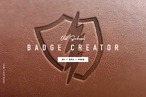 Old School Badge Creator Kit, a Branding & Logo Template by freeject.net