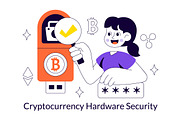10 Cryptocurrency Hardware Security, a Finance Illustration by denayunebgt (Thumbnail 4 of 4)