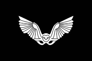 barn owl flying wings freedom logo, a Branding & Logo Template by devastd