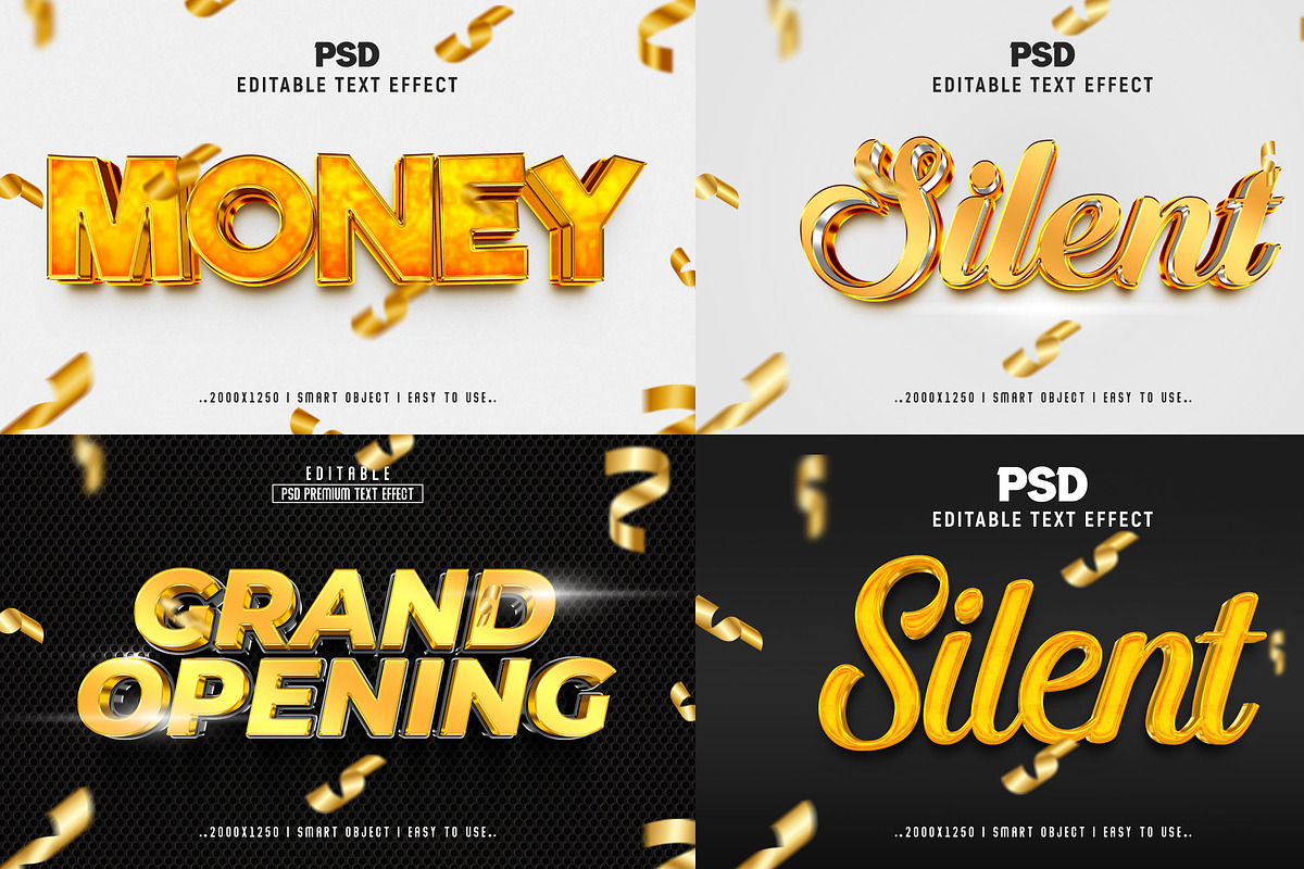 3D Luxury Editable Text Effect Style, a Layer Style Add-On by Md Jahidul99 (Photo 8 of 10)