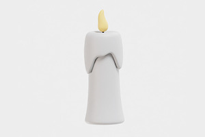 Candle 3d model, an Object 3D Model by fahad121