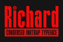 Richard – Condensed Inktrap Font