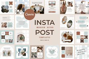 Instagram Template Canva Pack Mint