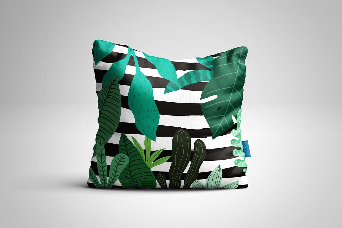 Tropical Leaves, pattern, prints, a Decorative Illustration by Barkova Nadya (Photo 6 of 7)