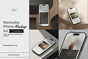 Minimalist iPhone Mockup Bundle, an Advertising Mockup by Nollev (Thumbnail 2 of 5)