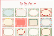 Christmas Frames Borders Templates, a Decorative Illustration by whiteheartdesign (Thumbnail 11 of 24)