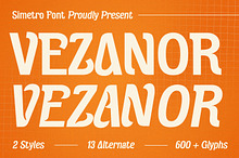 Vezanor - Sans Serif Font Display