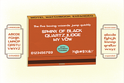 Motel Matchbook, a Sans Serif Font by Like Magic Studio (Thumbnail 5 of 7)
