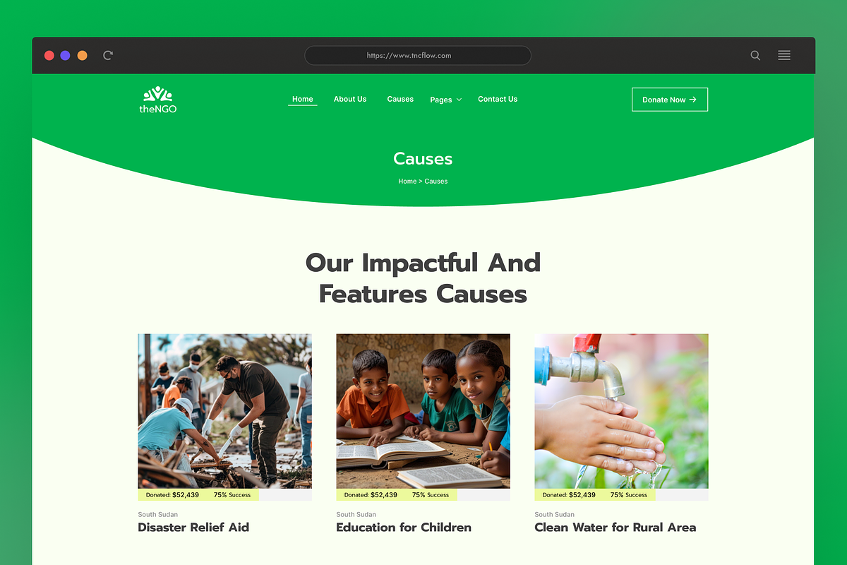 TheNGO - NGO Community HTML Template preview 2