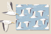 Seagull Pattern, a Pattern Graphic by Lady Bruniere Design (Thumbnail 4 of 12)