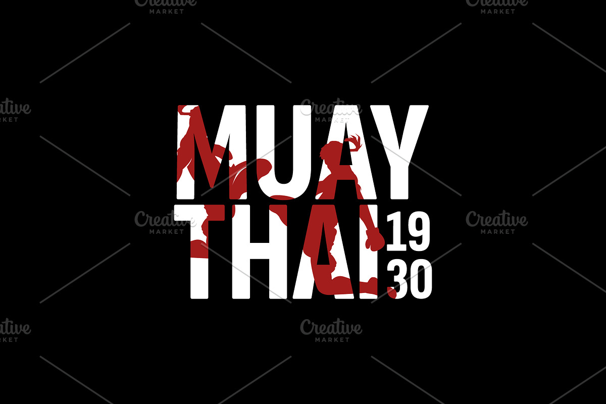 Muay thai logo icon illustration, a Branding & Logo Template by Dyn Studio
