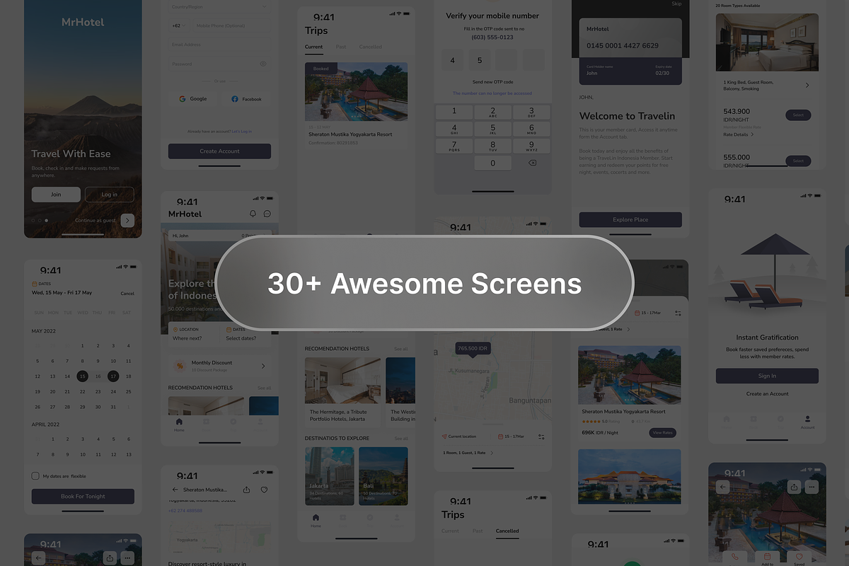 MRHotel - Booking Hotel UI KIT, a Device Mockup by Odama (Photo 4 of 5)