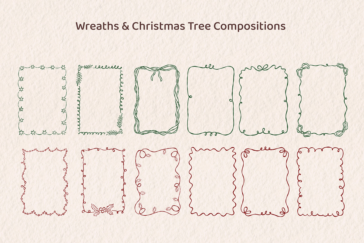 Christmas Wonderland hand drawn set, a Seasonal Illustration by Idressart (Photo 9 of 13)