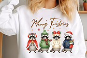 Merry Trashmas Raccoon Christmas PNG, an Illustration by SinaCreation (Thumbnail 2 of 7)