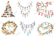 Christmas Light Strings Clipart, an Illustration by designcity5 (Thumbnail 3 of 5)