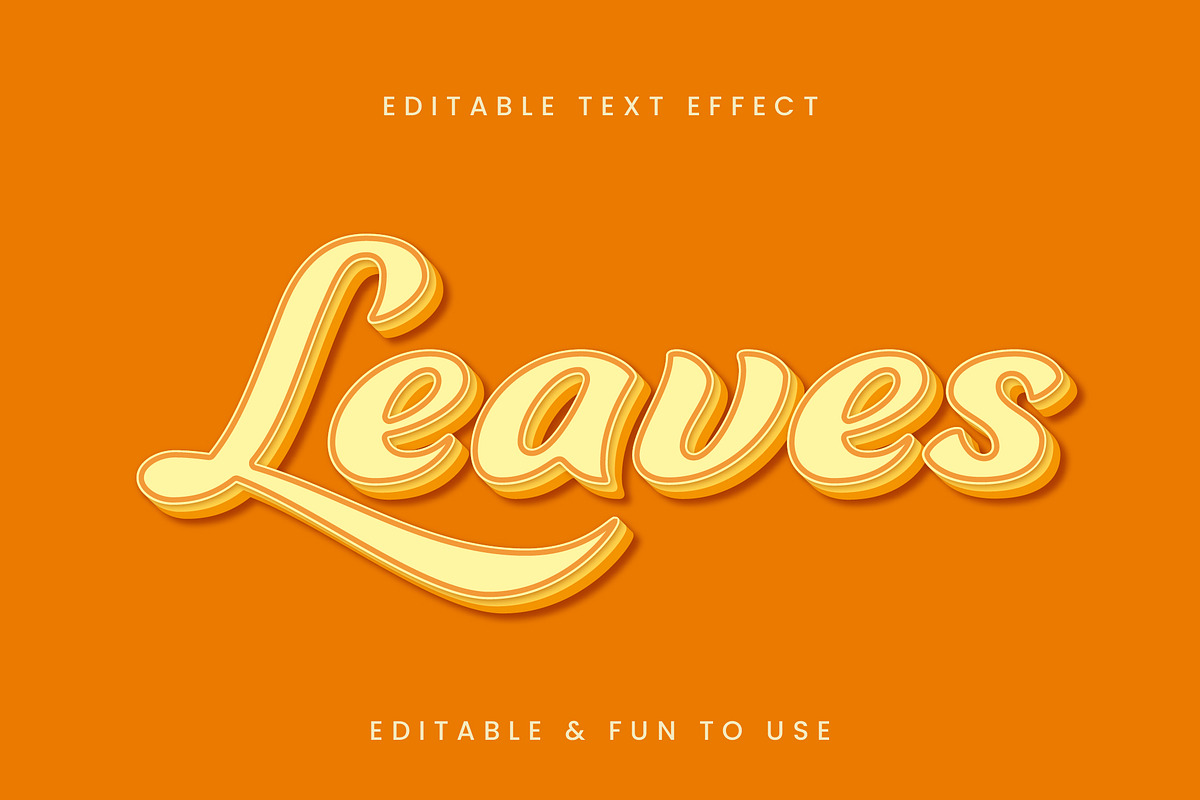 Retro 3D Script Text Effect
