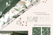 Green watercolor herbs, leaves, a Decorative Illustration by Lisima (Thumbnail 15 of 19)