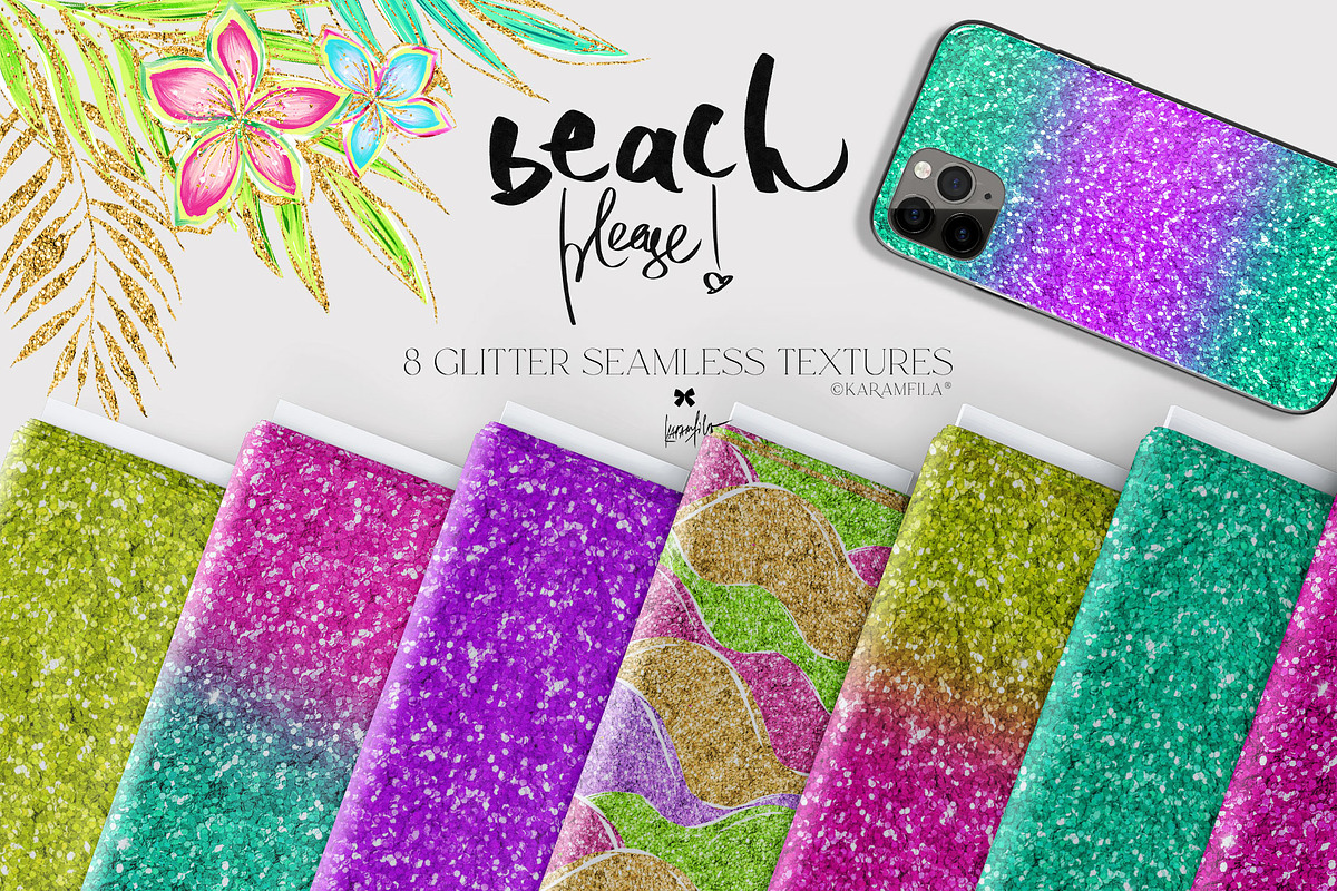 Neon Glitter Textures, a Texture Graphic by KaramfilaS (Photo 1 of 10)