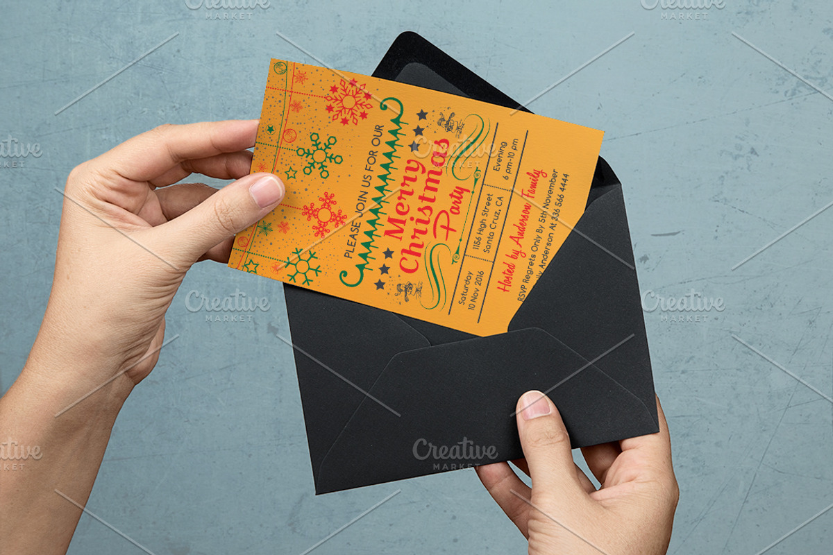 Christmas Party Invitation, an Invitation Template by ArtFusion (Photo 2 of 2)