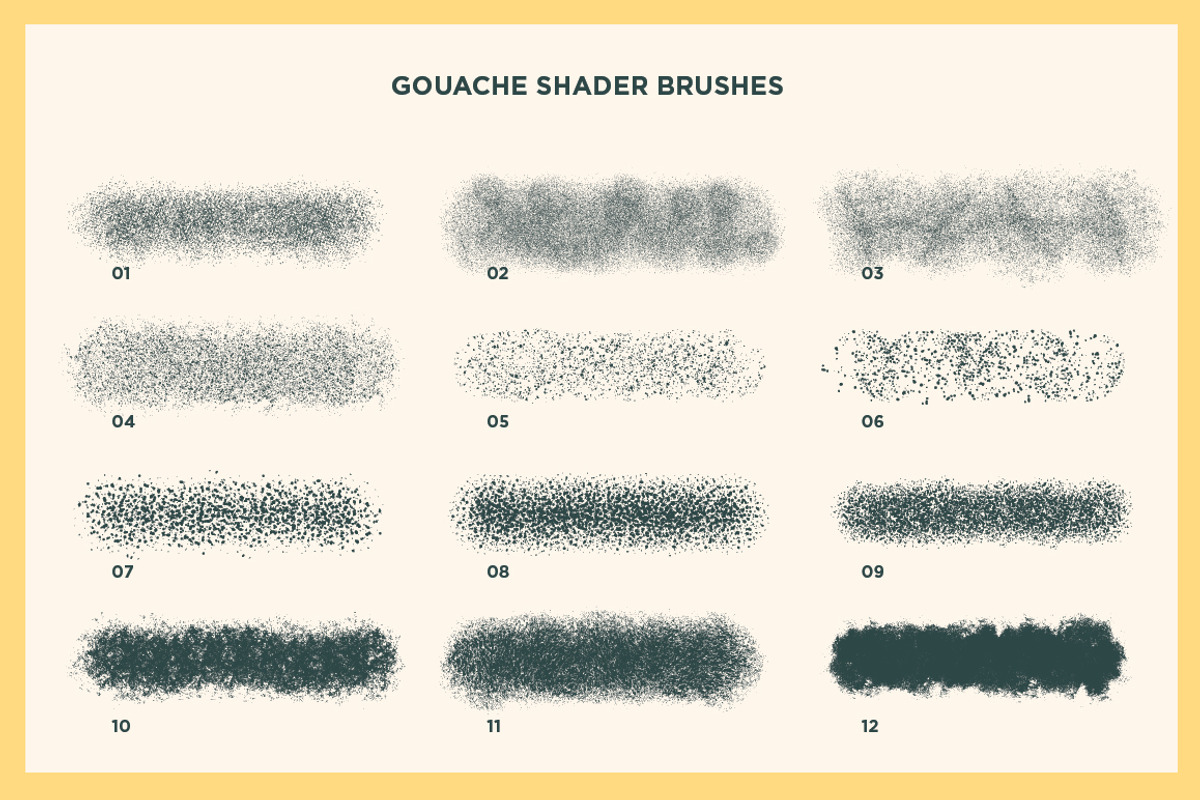 Gouache Shader Brushes | Affinity, a Brush Add-On by RetroSupply Co. (Photo 10 of 13)