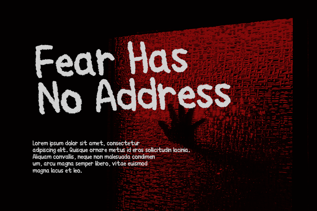 Birodo – Horror Brush Texture Font, a Sans Serif Font by ONESADYA (Photo 3 of 10)