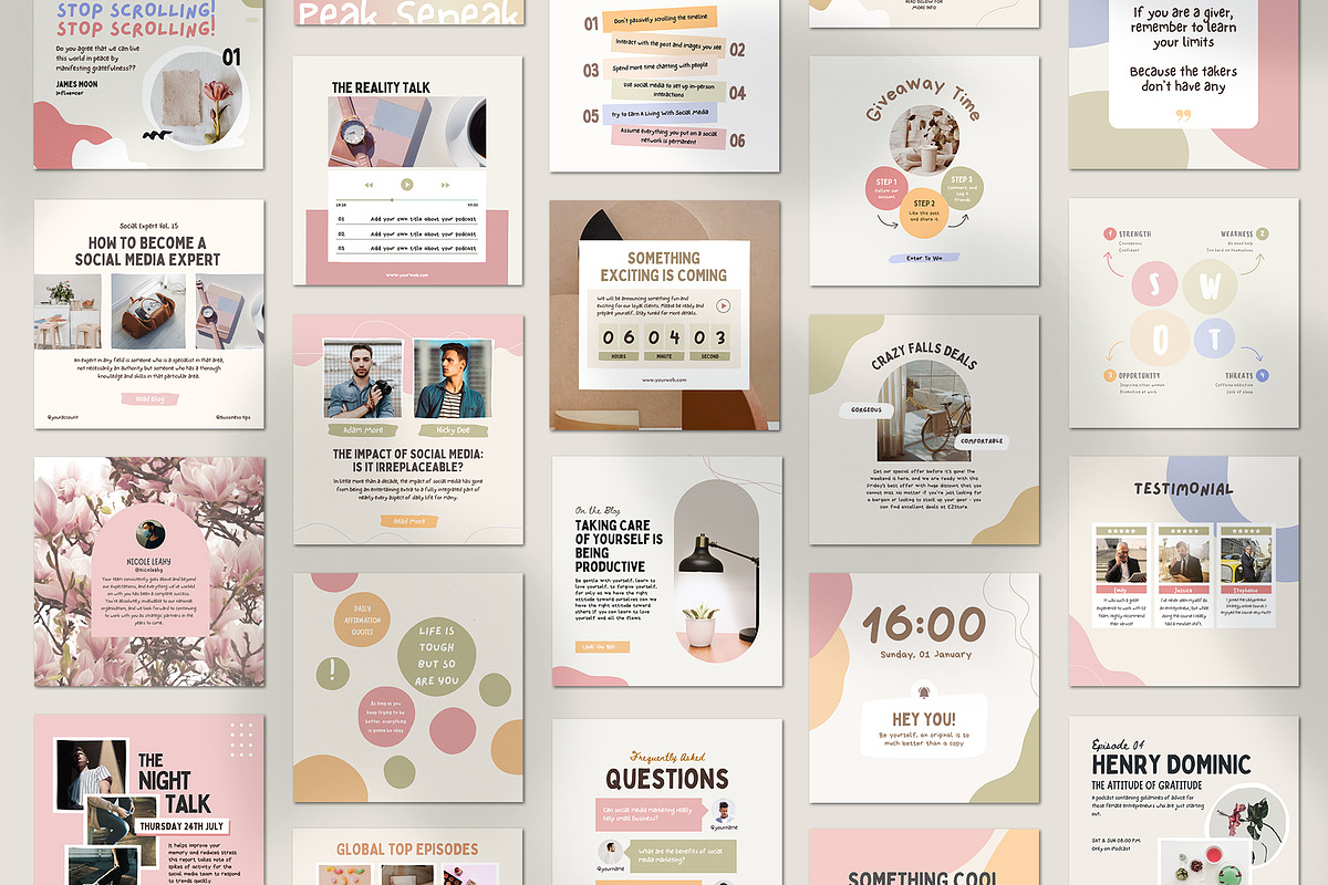 Instagram Engagement Booster Creator, a Social Media Template by Analogi Studio (Photo 3 of 27)