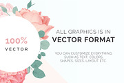 Rose wedding invitation suite, an Invitation Template by Momosama Studio (Thumbnail 2 of 7)