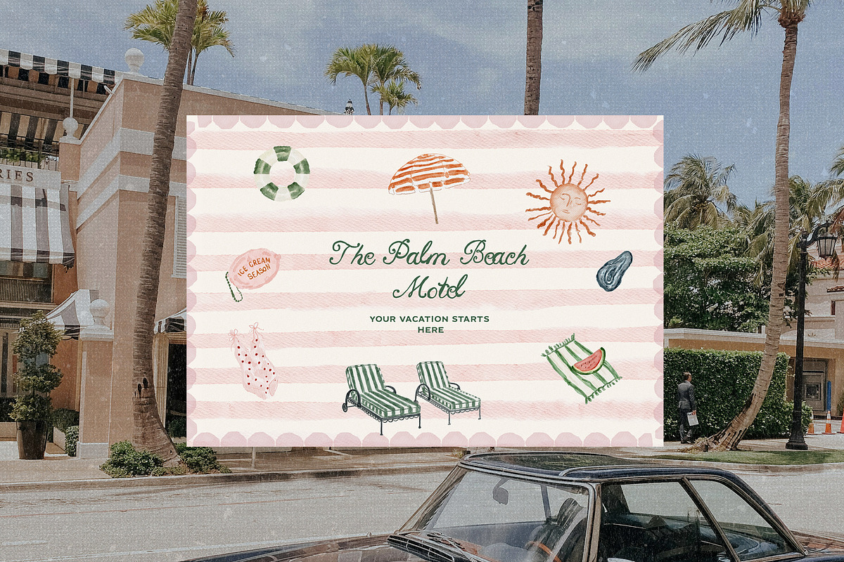 Hand Drawn Watercolor Summer Icons, an Object Graphic by Laras Wonderland (Photo 20 of 20)