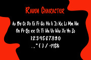 Raven Brush Display Font, a Handwritten Font by IHDSTD (Thumbnail 4 of 5)