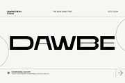 Dawbe - Modern Logo Sans Font, a Sans Serif Font by Graphicfresh (Thumbnail 1 of 10)