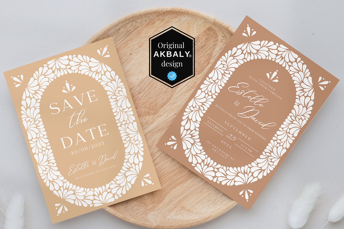 Talavera Wedding Invitation Bundle, a Templates & Theme by Akbaly (Photo 5 of 12)