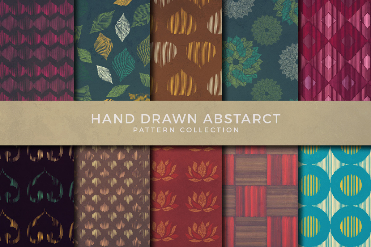 50 seamless hand drawn patterns, a Pattern Graphic by Swathi Kirthyvasan (Photo 2 of 7)