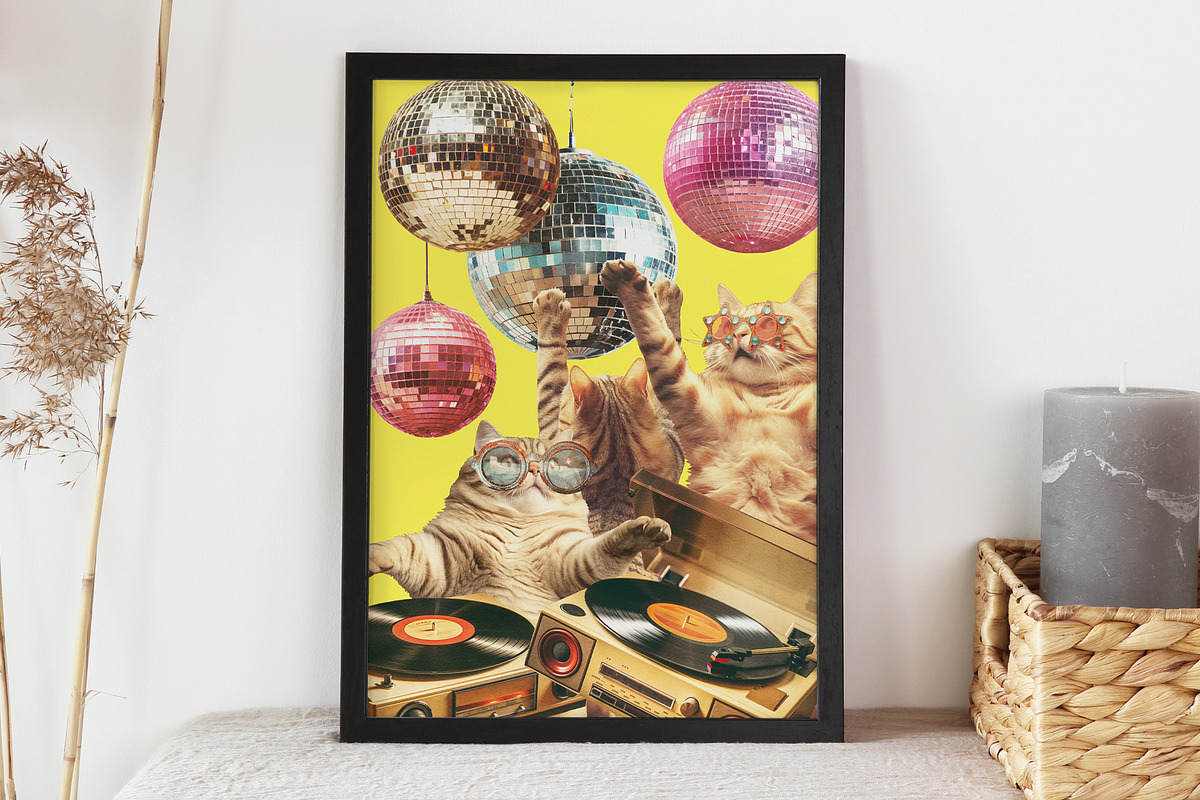 Disco Cats, an Object Graphic by TheCuteShop (Photo 2 of 6)