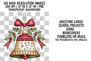 Cute Christmas Clipart Bundle, an Illustration by Craft Nest (Thumbnail 2 of 6)