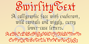 SwirlityText, a Blackletter Font by Ingrimayne Type (Thumbnail 2 of 9)